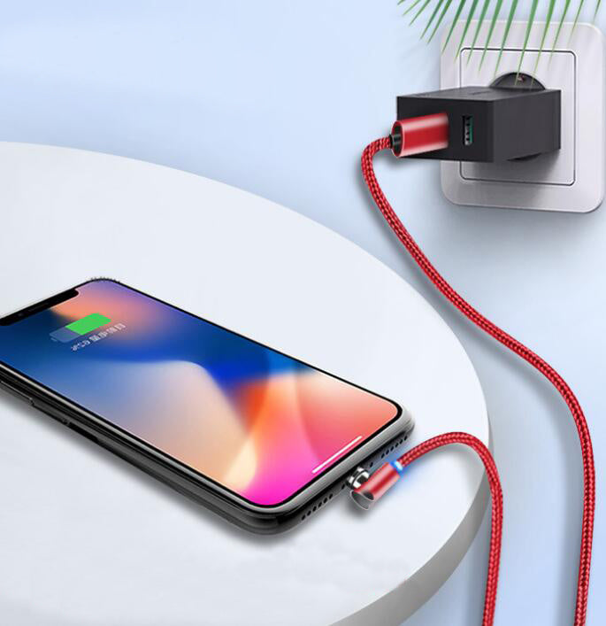 Cablu Magnetic Împletit Nylon 2A – Colț 90°, Conector Dust-Proof, Încarcare Rapidă