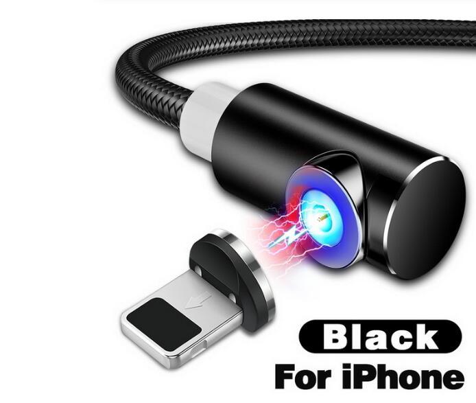 Cablu Magnetic Împletit Nylon 2A – Colț 90°, Conector Dust-Proof, Încarcare Rapidă
