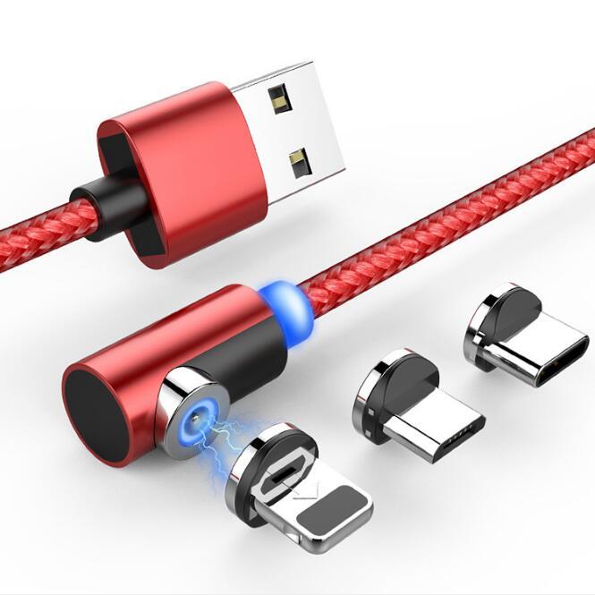 Cablu Magnetic Împletit Nylon 2A – Colț 90°, Conector Dust-Proof, Încarcare Rapidă