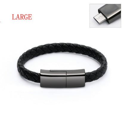 Brățară USB 3 în 1:  Cablu de Încărcare & Transfer Date – Wearable, Reglabil, Stil EDC