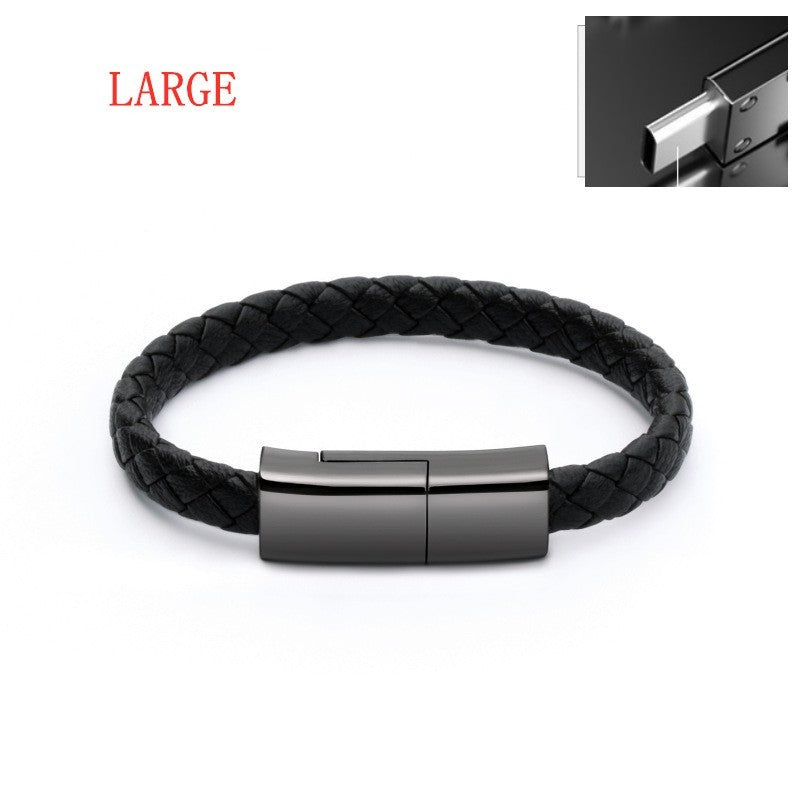 Brățară USB 3 în 1:  Cablu de Încărcare & Transfer Date – Wearable, Reglabil, Stil EDC